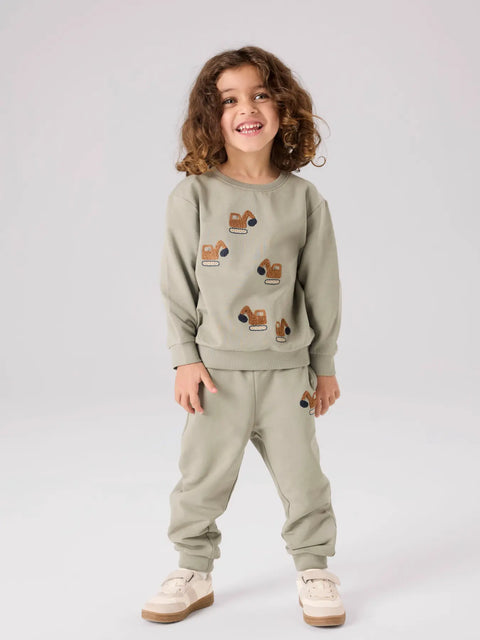 Name it Sweatshirt Bagger light olive