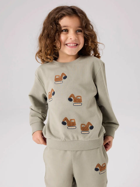 Name it Sweatshirt Bagger light olive