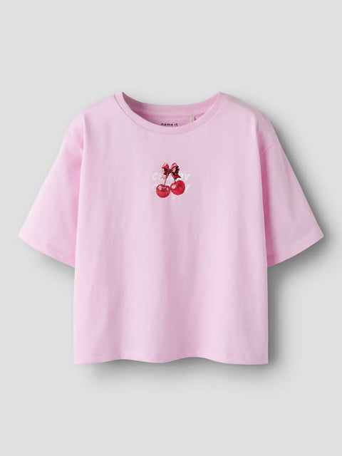 Name it Short T-Shirt Kirsche zartrosa