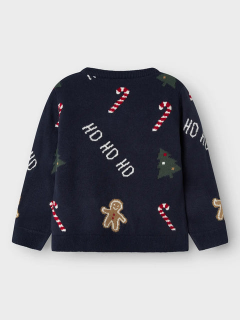 Name it XMAS Strickpullover dunkelblau