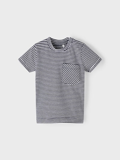 Name it T-Shirt Maritim Ringel dunkelblau