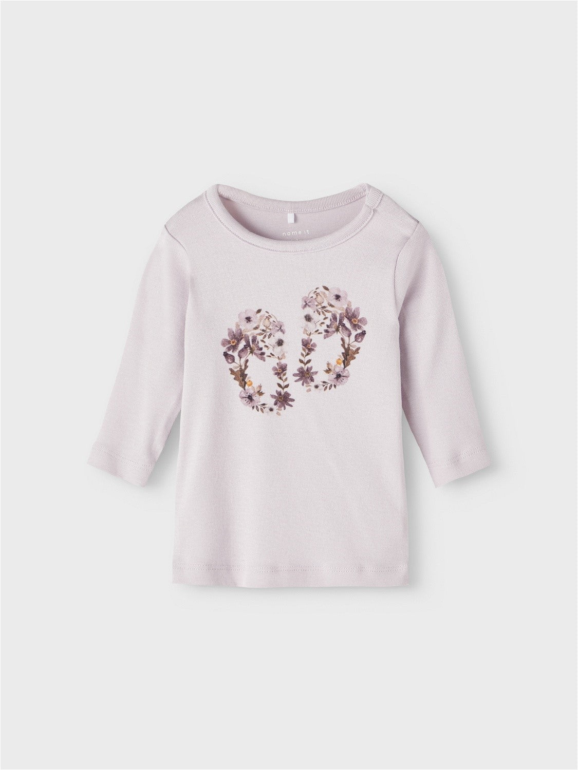 Name it Langarmshirt Blumen orchid hush