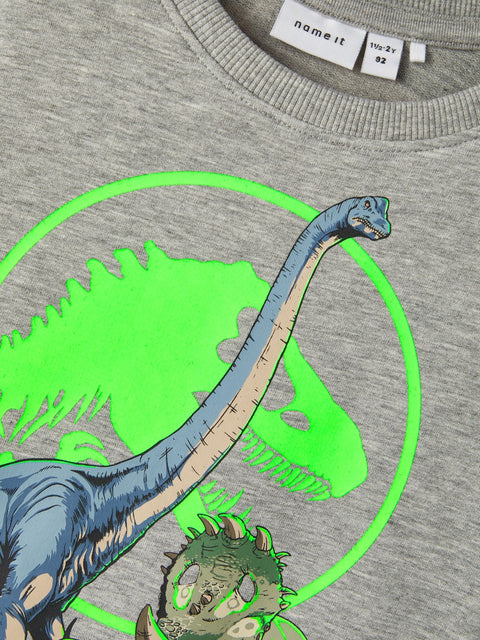 Name it Sweatshirt Jurassic Park grau
