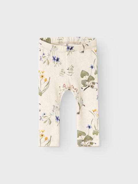 Name it Leggings Frühlingsblumen peyote