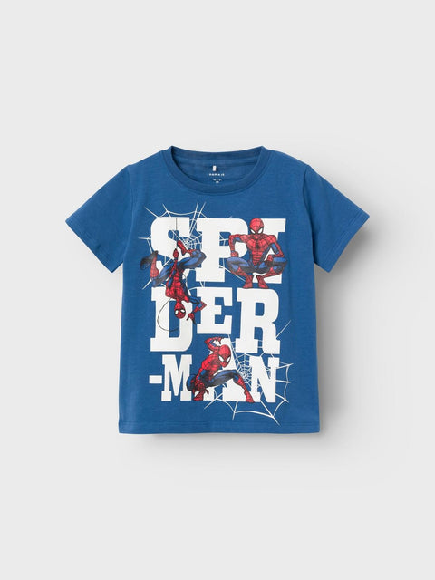 Name it T-Shirt Spiderman meerblau
