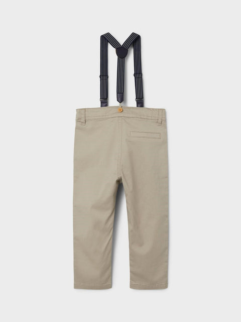 Name it Chino Hose mit Hosenträger cashmere