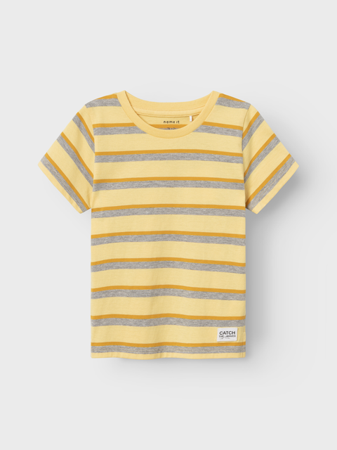 Name it T-Shirt Streifen gelb/grau