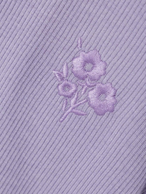 Name it T-Shirt Blume lilac