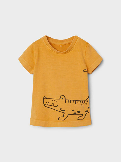 Name it T-Shirt Krokodil orange