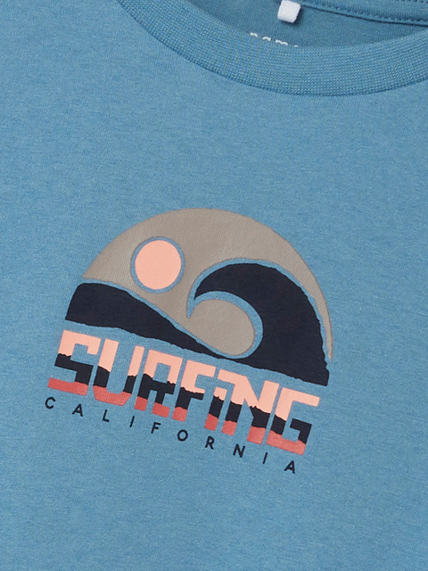 Name it T-Shirt Surfing blaugrau