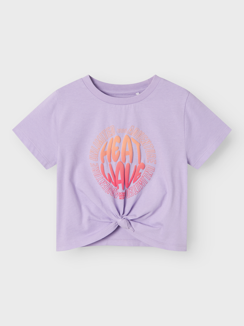 Name it Knoten T-Shirt Heat Wave purple