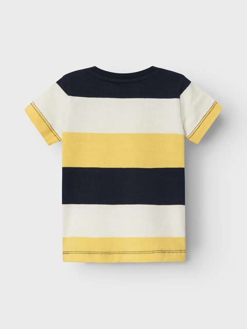 Name it T-Shirt dunkelblau/ weiß/gelb
