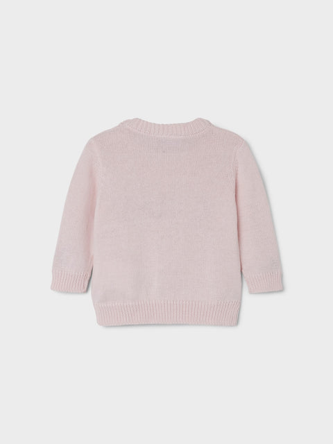 Name it Strickpullover Love rosa