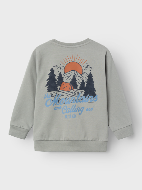 Name it Sweatshirt Mountains grau