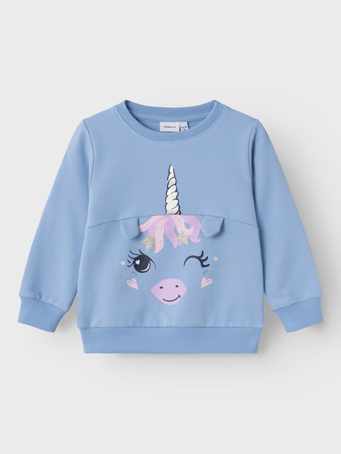 Name it Sweatshirt Einhorn himmelblau