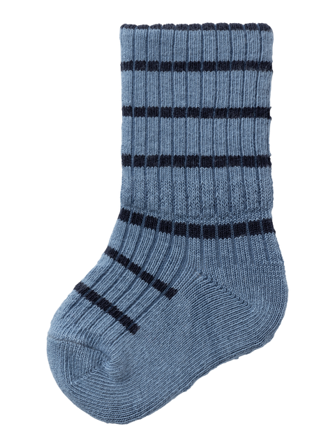 Name it Socken Streifen blaugrau/dunkelblau