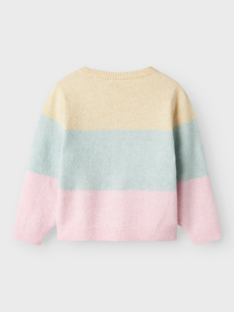 Name it Strickpullover Pastell tricolor