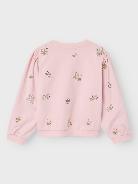 Name it Sweatshirt Blumen rosapink