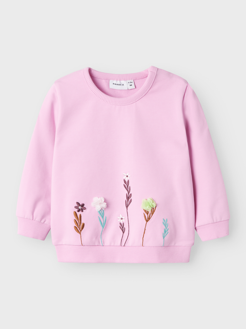 Name it Sweatshirt Blumen pastel lavender