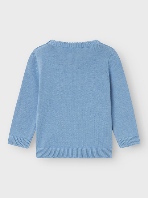 Name it Strickpullover Love himmelblau