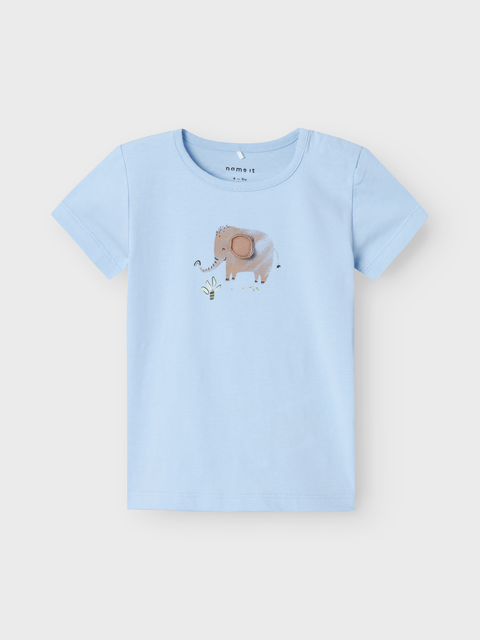 Name it T-Shirt Elefant hellblau