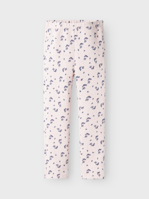 Name it Waffle Leggings Floral rosa