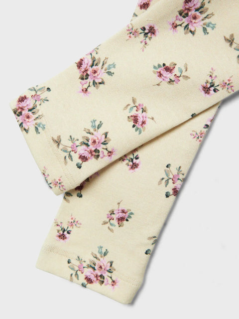 Name it Leggings Blumen summer sand