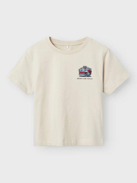 Name it T-Shirt Feuerwehr beige