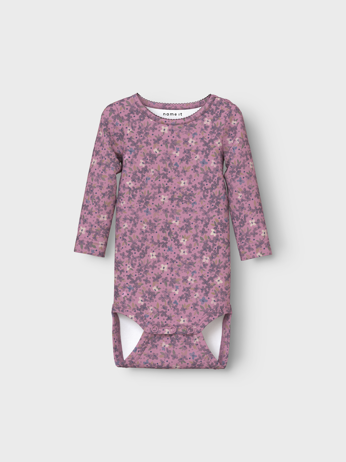 Name it Langarm Body Floral mauve orchid