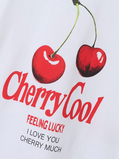 Name it T-Shirt Cherry Cool weiß