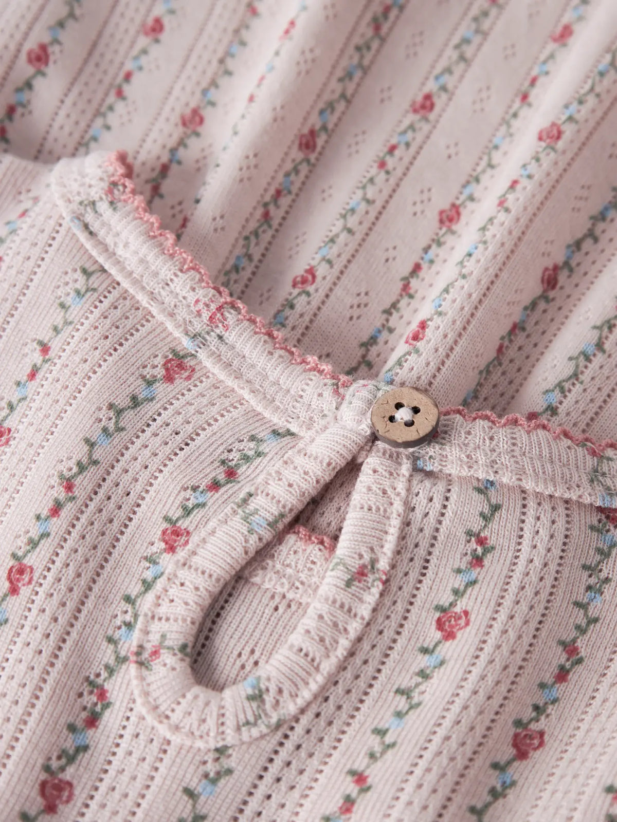 Lil' Atelier kurzarm Kleid Blumen zartrosa