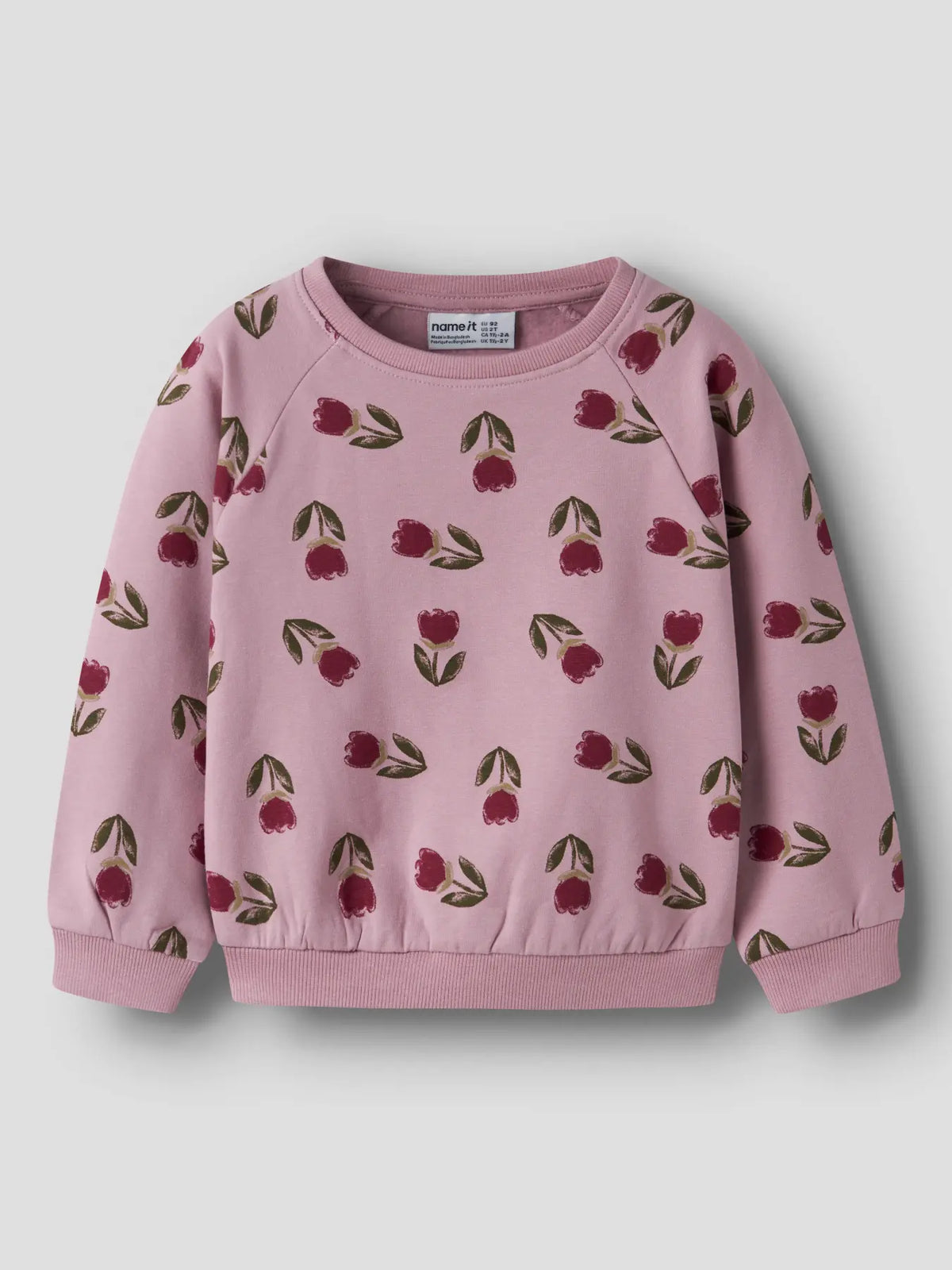 Name it Sweatshirt Blumen lilas