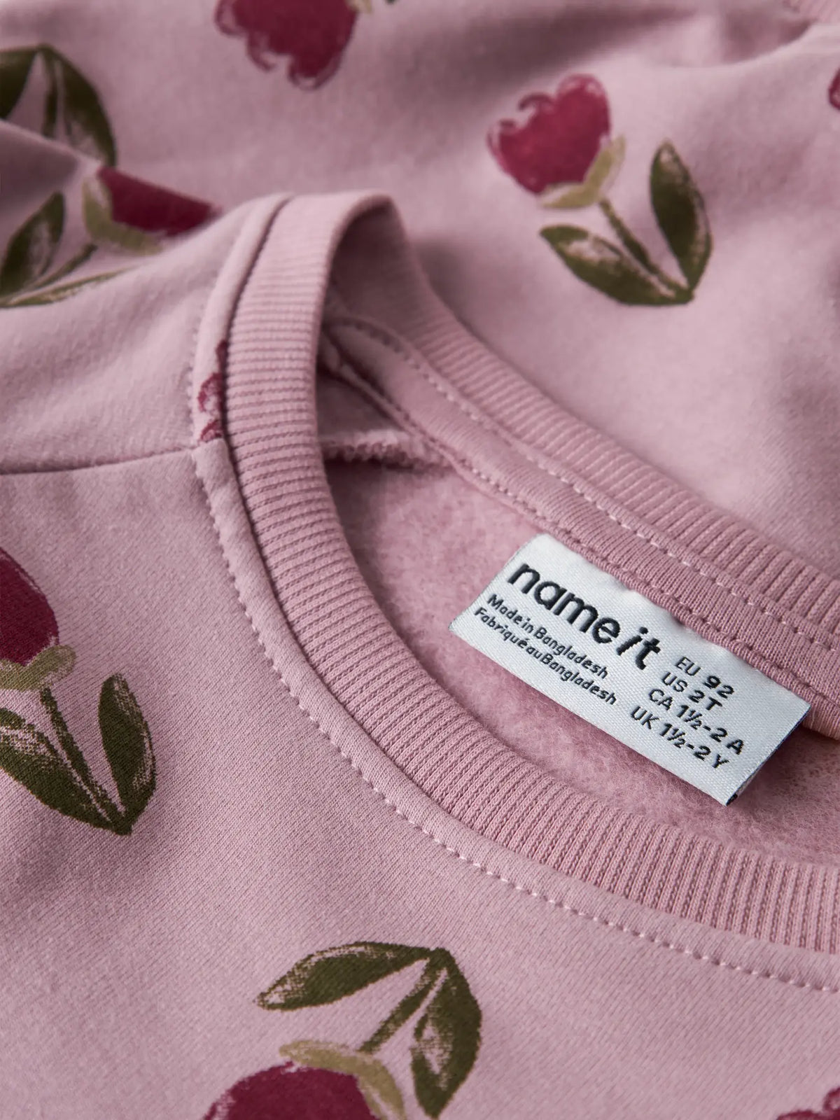 Name it Sweatshirt Blumen lilas
