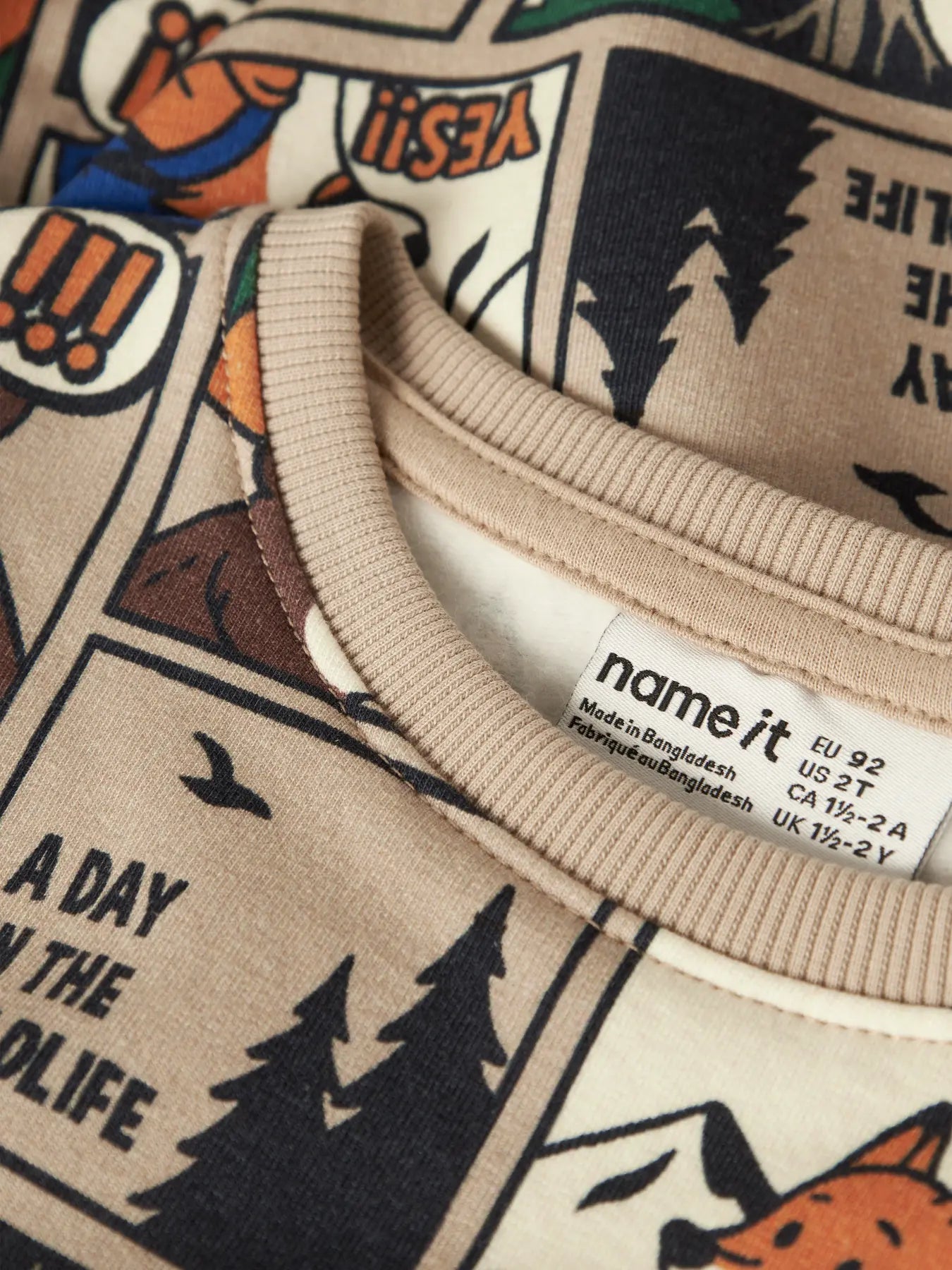 Name it Sweatshirt Comic Fuchs & Bär sesame