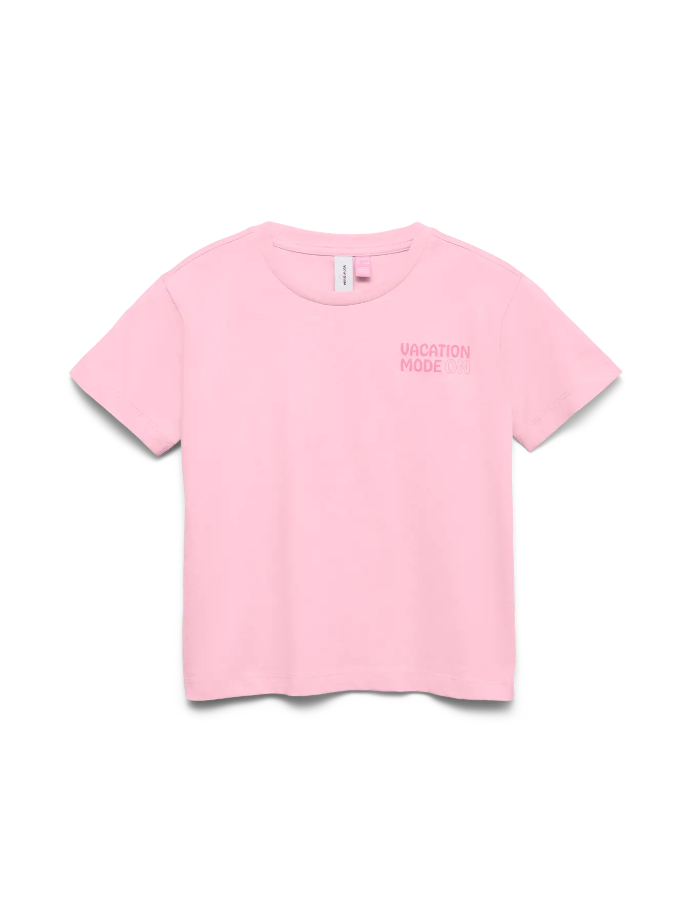 Vero Moda Girls T-Shirt Vacation Mode rosa