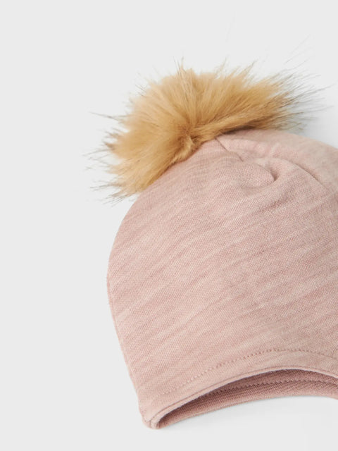 Name it Merino Bindemütze shadow gray