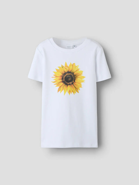 Name it T-Shirt Sonnenblume cloud dancer