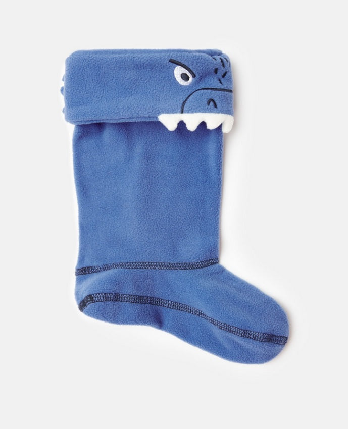 Joules Gummistiefel Socken Dino blau