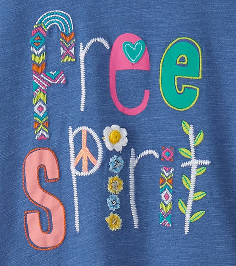 Hatley T-Shirt Free Spirit blau