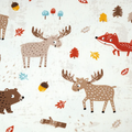 Mitwachshose Tierischer Wald beige