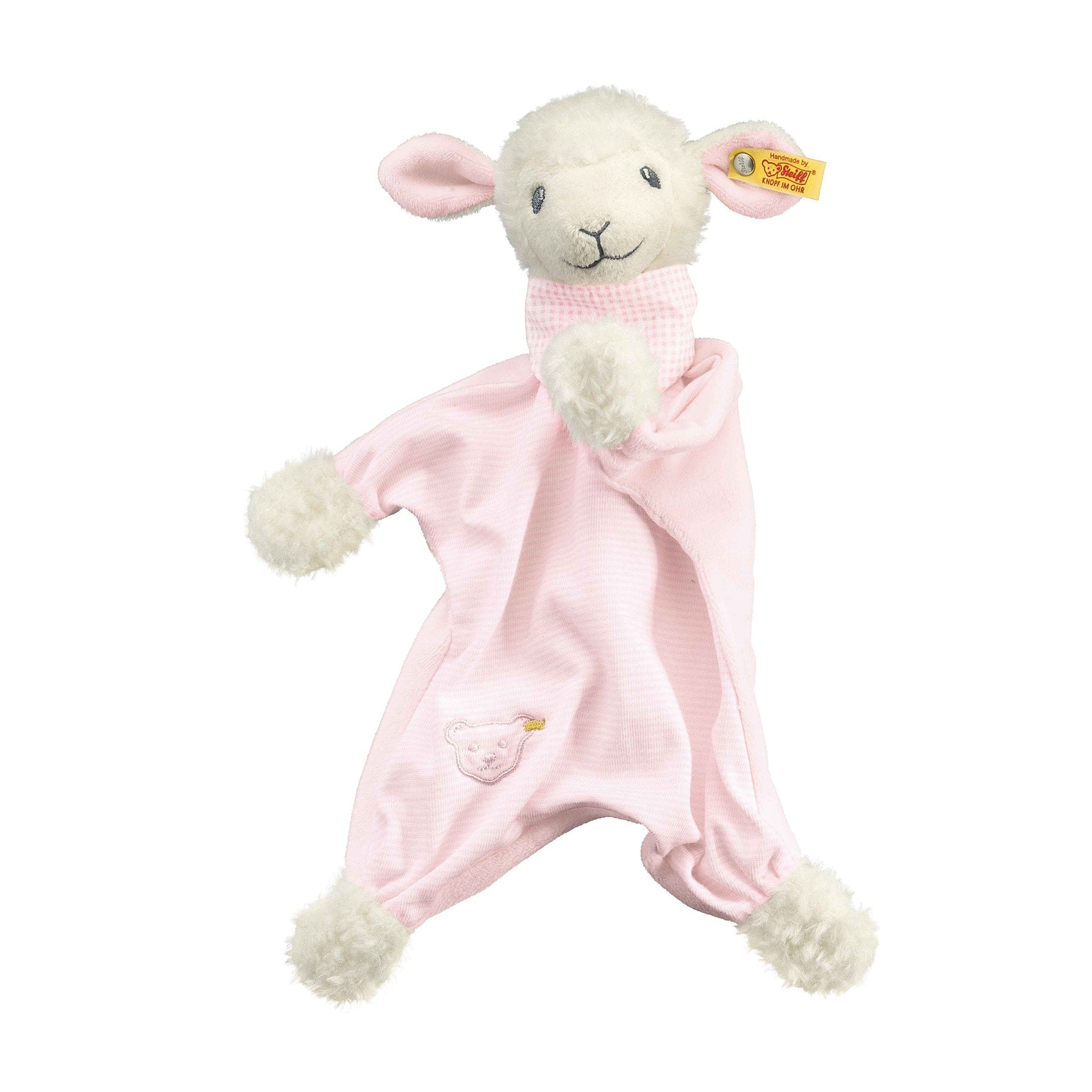 Steiff Träum-süß-Lamm Schmusetuch rosa