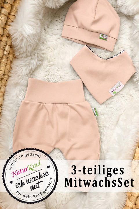 MitwachsSet für Babys - Uni soft peach