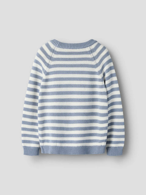 Lil' Atelier Strickpullover Streifen tradewinds/coconut milk