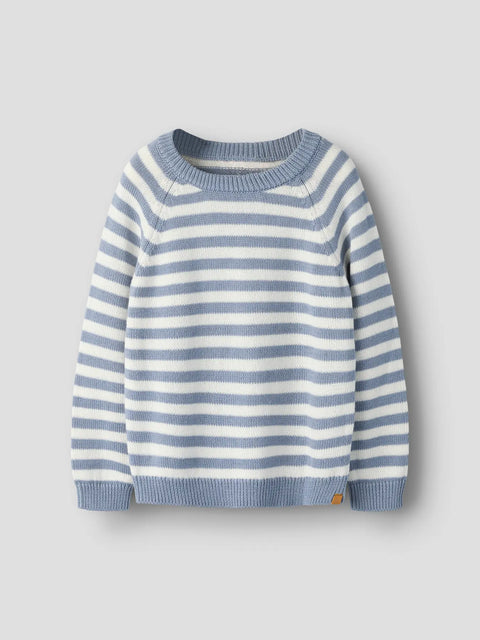Lil' Atelier Strickpullover Streifen tradewinds/coconut milk
