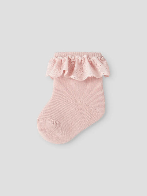 Lil' Atelier 2er Pack Rüschen Socken misty rose