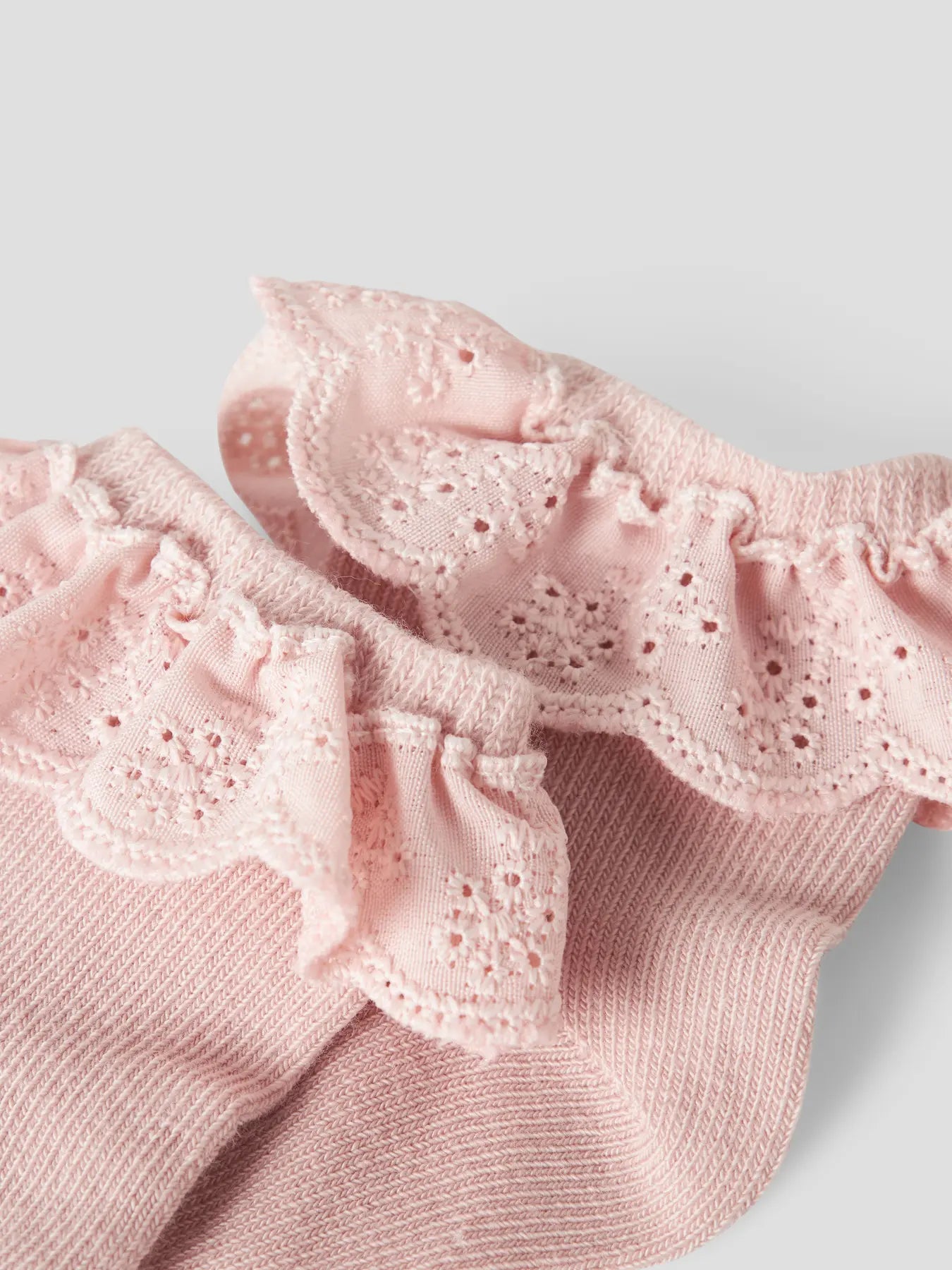 Lil' Atelier 2er Pack Rüschen Socken misty rose