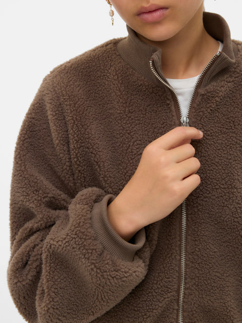 Vero Moda Girls Teddy Jacke braun