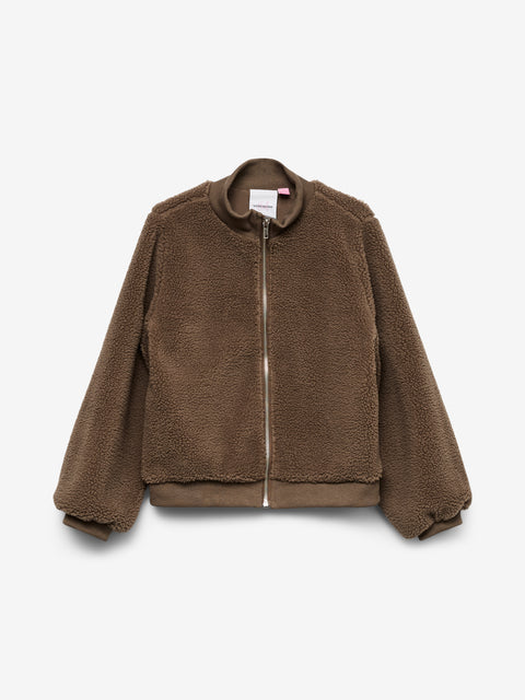 Vero Moda Girls Teddy Jacke braun