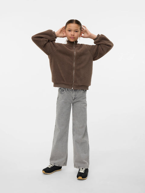 Vero Moda Girls Teddy Jacke braun