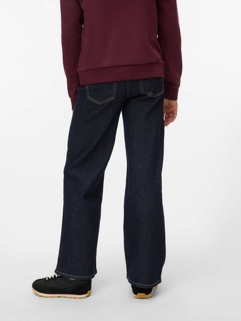 Vero Moda Girls Weite Jeans dark blue